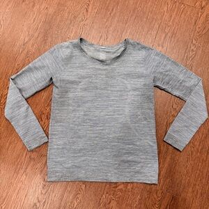 lululemon athletica Kids Long Sleeve Heather Gray Tee